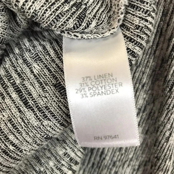 Pure Jill Knit LINEN COTTON Shift Dress Size Medium M Long Sleeve Lagenlook J - Picture 7 of 16